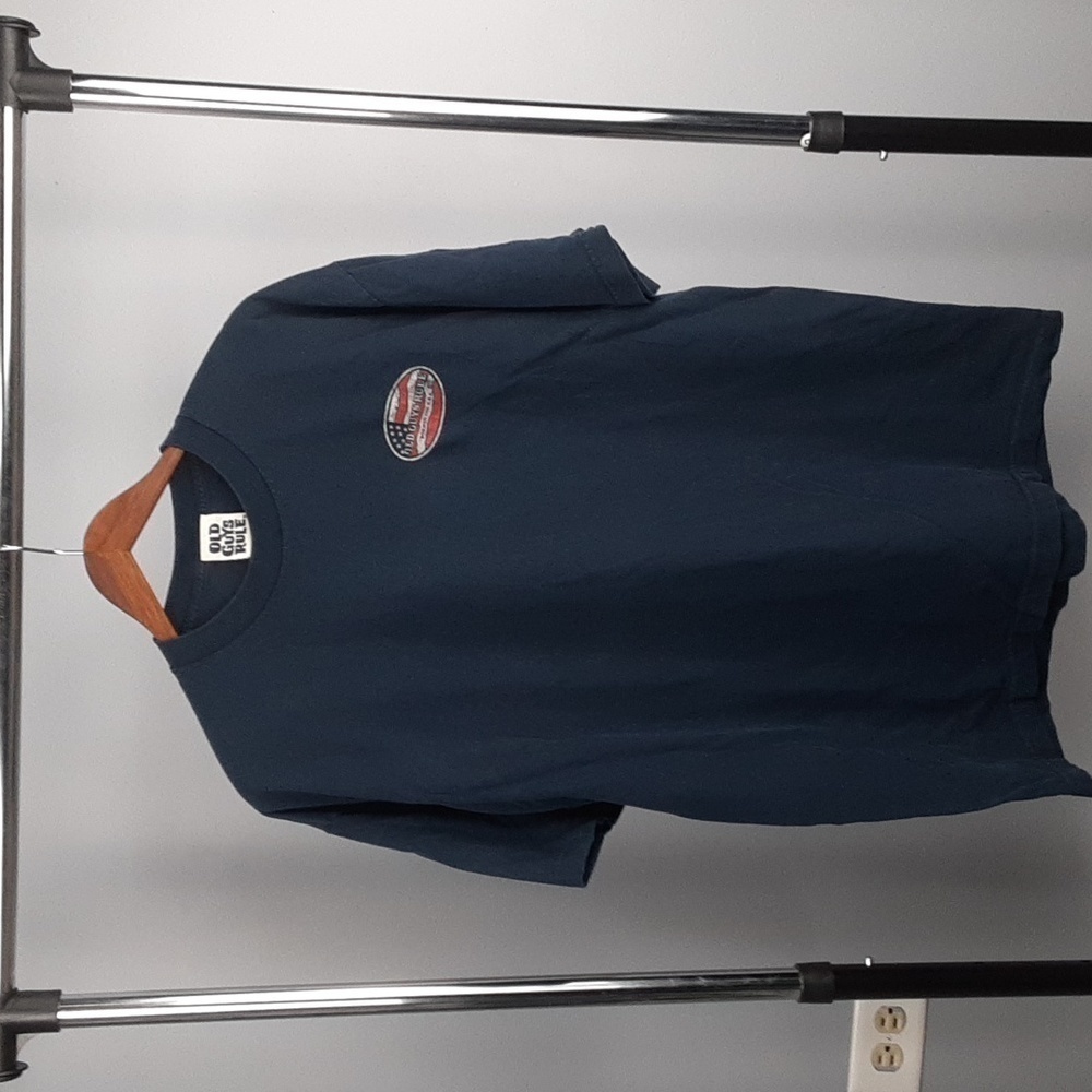 Old Guys Rule Made in the USA Navy Graphic T-Shirt